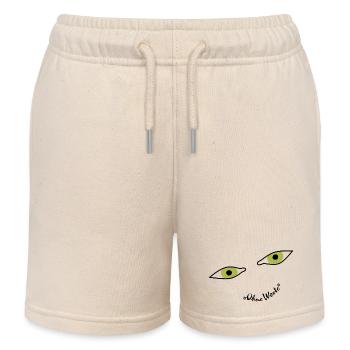 Ein lächelndes Gesicht das deine Sorgen vertreibt - Kinder Organic Joggingshorts Mini Bolter von Stanley/Stella - Natur - Vorne