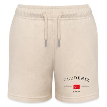 Oludeniz Turquie – Souvenir et cadeau de Noël - Short de jogging enfant bio Stanley/Stella - écru doux - Devant