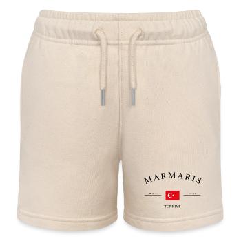 Marmaris Turquie – Souvenir et cadeau des Fêtes - Short de jogging enfant bio Stanley/Stella - écru doux - Devant