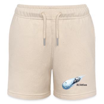 Kometenflug durch den Weltraum - Kinder Organic Joggingshorts Mini Bolter von Stanley/Stella - Natur - Vorne