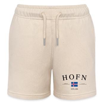 Île de Höfn – Souvenirs et cadeaux de vacances - Short de jogging enfant bio Stanley/Stella - écru doux - Devant