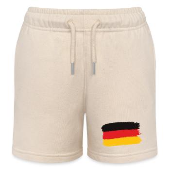 Drapeau de l’Allemagne Coup de pinceau - Short de jogging enfant bio Stanley/Stella - écru doux - Devant