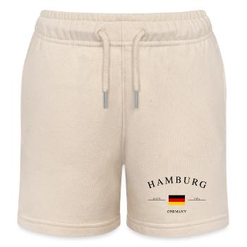 Hambourg, Allemagne – Souvenir et cadeau des Fêtes - Short de jogging enfant bio Stanley/Stella - écru doux - Devant