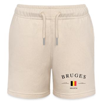 Brügge Belgien – Urlaub Souvenir & Geschenk - Kinder Organic Joggingshorts Mini Bolter von Stanley/Stella - Natur - Vorne