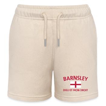 Barnsley Flagge Motto Design - Kinder Organic Joggingshorts Mini Bolter von Stanley/Stella - Natur - Vorne