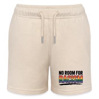 Kein Platz für Rassismus - Cool Pride Logo - Kinder Organic Joggingshorts Mini Bolter von Stanley/Stella - Natur - Vorne
