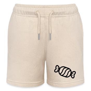 Bonbon - Short de jogging enfant bio Stanley/Stella - écru doux - Devant