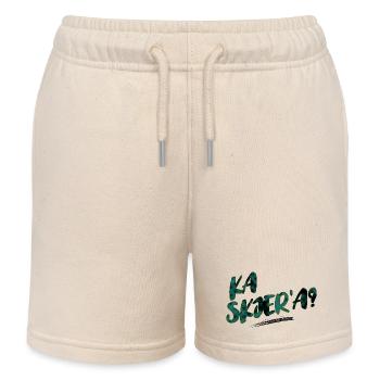 Wo ist die Sense? - Kinder Organic Joggingshorts Mini Bolter von Stanley/Stella - Natur - Vorne