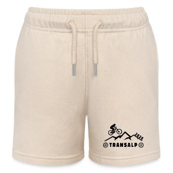 Transalp à vélo 2026 - Short de jogging enfant bio Stanley/Stella - écru doux - Devant