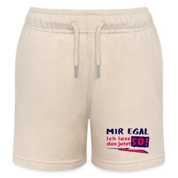 MIR EGAL - ich lass das jetzt so! - Statement - Kinder Organic Joggingshorts Mini Bolter von Stanley/Stella - Natur - Vorne