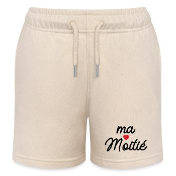 My heart - Kids Organic Sweat Shorts by Stanley/Stella - soft Ecru - Front