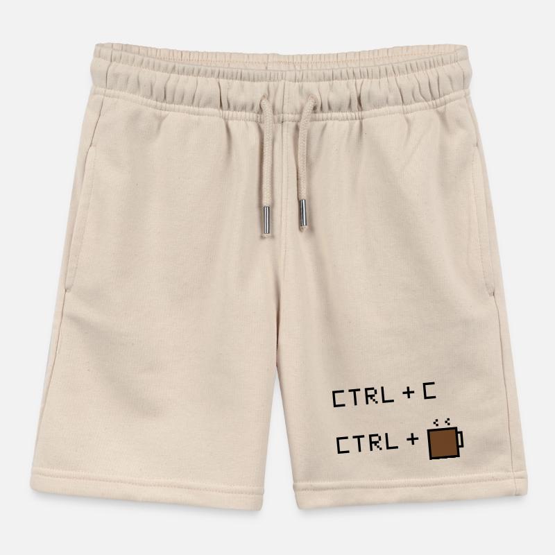 CTRL+C Kaffee Edition - Retro Büro Humor Kinder Organic Joggingshorts Mini Bolter von Stanley/Stella