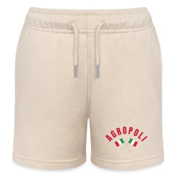 Drapeaux italiens d’Agropoli - Short de jogging enfant bio Stanley/Stella - écru doux - Devant