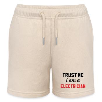 Vertrau mir, ich bin Elektriker: Sicherheit - Kinder Organic Joggingshorts Mini Bolter von Stanley/Stella - Natur - Vorne