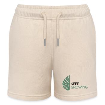 Monstera – Weiter wachsen - Kinder Organic Joggingshorts Mini Bolter von Stanley/Stella - Natur - Vorne