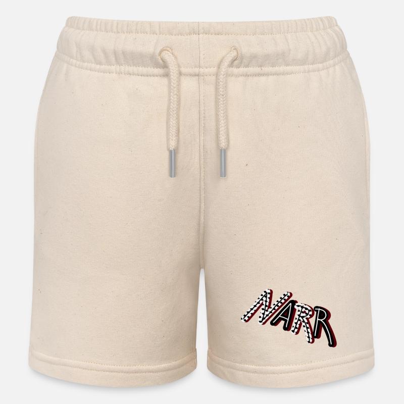 imbécile - Short de jogging enfant bio Stanley/Stella - écru doux