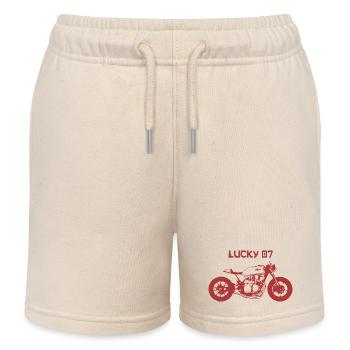 Lucky 07 Street Racer – Custom Café Racer - Kinder Organic Joggingshorts Mini Bolter von Stanley/Stella - Natur - Vorne