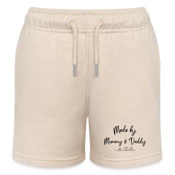 Fait par Maman et Papa - Short de jogging enfant bio Stanley/Stella - écru doux - Devant