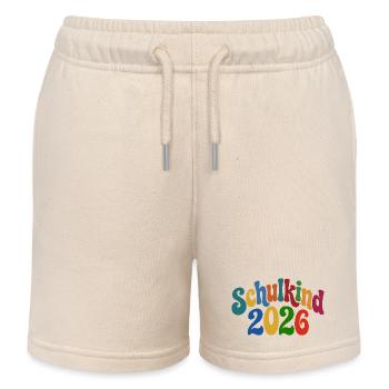 Schoolchild 2026 | School enrollment | First Year - Kids Organic Sweat Shorts by Stanley/Stella - soft Ecru - Front