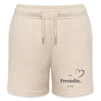 Beste Freundin - Kinder Organic Joggingshorts Mini Bolter von Stanley/Stella - Natur - Vorne