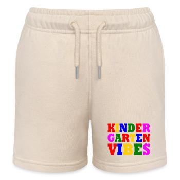 kindergarten vibes - Short de jogging enfant bio Stanley/Stella - écru doux - Devant