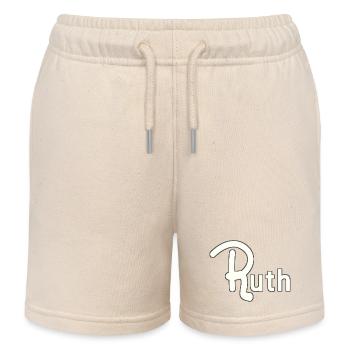 Ruth - Short de jogging enfant bio Stanley/Stella - écru doux - Devant