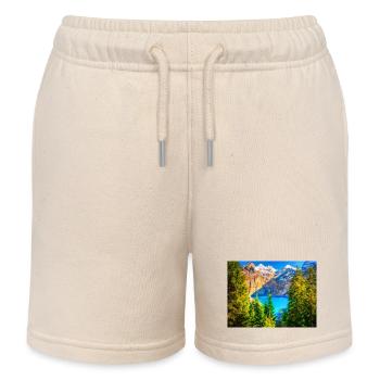 ALPEN PERLE - Kinder Organic Joggingshorts Mini Bolter von Stanley/Stella - Natur - Vorne