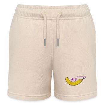 Art is lifestyle #1Neu7 - Kinder Organic Joggingshorts Mini Bolter von Stanley/Stella - Natur - Vorne