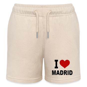 J’adore Madrid - Short de jogging enfant bio Stanley/Stella - écru doux - Devant