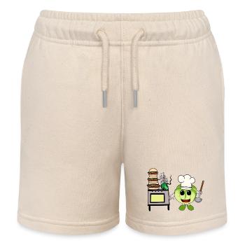 Cabbage Cook Cooks Cook Cooks Host Cooking - Kids Organic Sweat Shorts by Stanley/Stella - soft Ecru - Front
