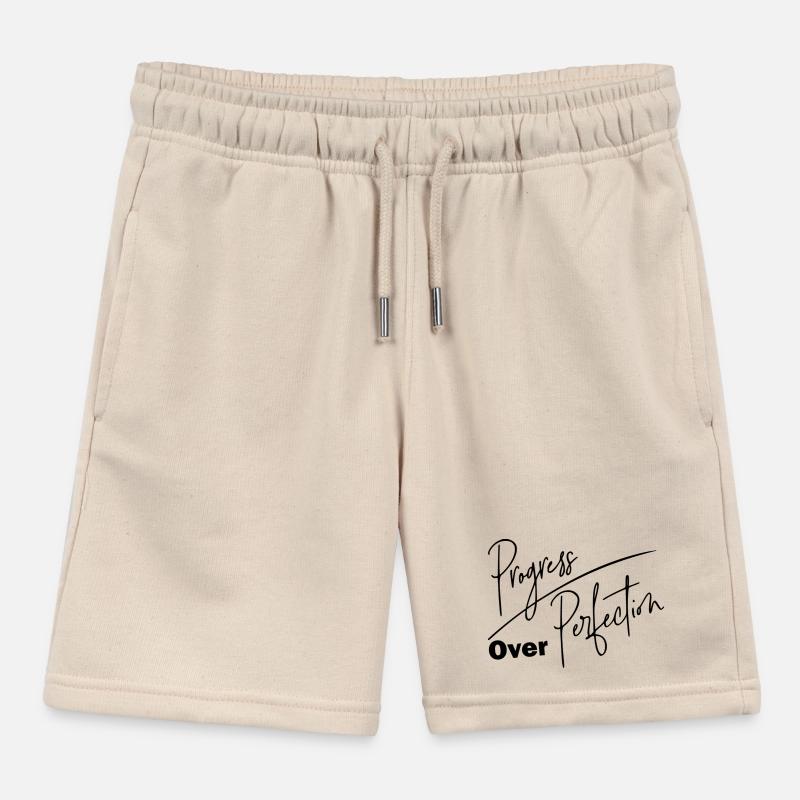 DZ00012 le progrès plutôt que la perfection Short de jogging enfant bio Stanley/Stella