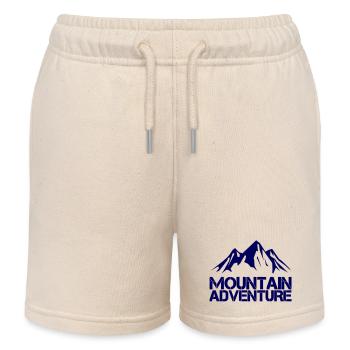 Aventure en montagne - Short de jogging enfant bio Stanley/Stella - écru doux - Devant