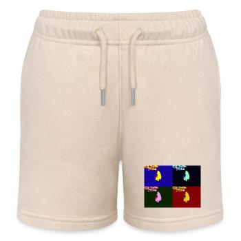 Coquillage tombant - Short de jogging enfant bio Stanley/Stella - écru doux - Devant