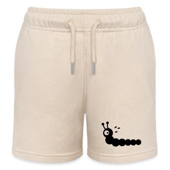 Angstschwitzender Wurm - Kinder Organic Joggingshorts Mini Bolter von Stanley/Stella - Natur - Vorne