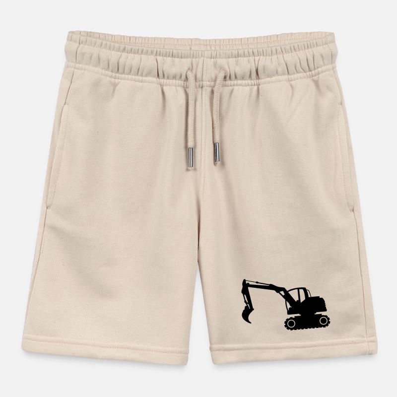 excavator Kids Organic Sweat Shorts by Stanley/Stella
