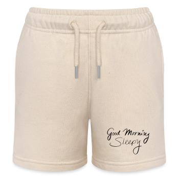 Good Morning Sleepy - Kids Organic Sweat Shorts by Stanley/Stella - soft Ecru - Front