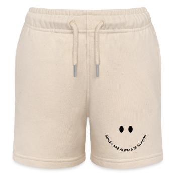 Smile-Face: Smiles are always in fashion! - Kinder Organic Joggingshorts Mini Bolter von Stanley/Stella - Natur - Vorne