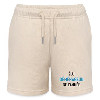 Mover Frachtführer Déménageur Déménagement - Kids Organic Sweat Shorts by Stanley/Stella - soft Ecru - Front