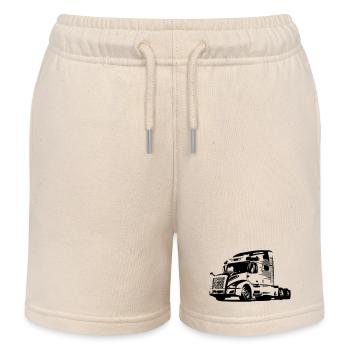 Trucker LKW US - Kinder Organic Joggingshorts Mini Bolter von Stanley/Stella - Natur - Vorne