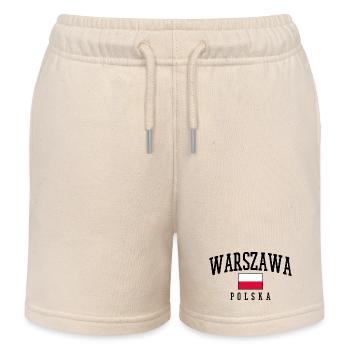 Varsovie - Warszawa - Short de jogging enfant bio Stanley/Stella - écru doux - Devant