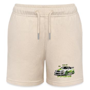 Mein Ding ist Tuning - Kinder Organic Joggingshorts Mini Bolter von Stanley/Stella - Natur - Vorne