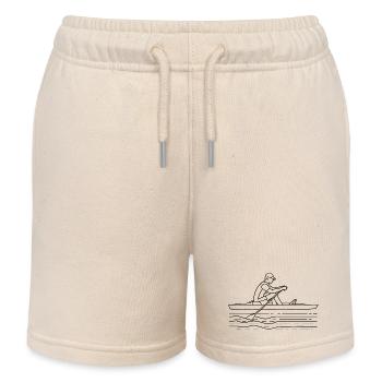 Ruderer Zeichnung - Kinder Organic Joggingshorts Mini Bolter von Stanley/Stella - Natur - Vorne