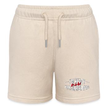 ready NOW for christmas - Kids Organic Sweat Shorts by Stanley/Stella - soft Ecru - Front