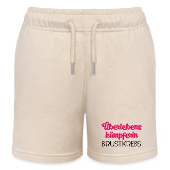 ÜBERLEBENSKÄMPFERIN BRUSTKREBS - Kinder Organic Joggingshorts Mini Bolter von Stanley/Stella - Natur - Vorne