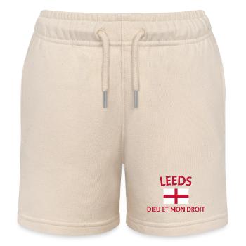 T-Shirt mit Motiv aus Leeds Frankreich - Kinder Organic Joggingshorts Mini Bolter von Stanley/Stella - Natur - Vorne