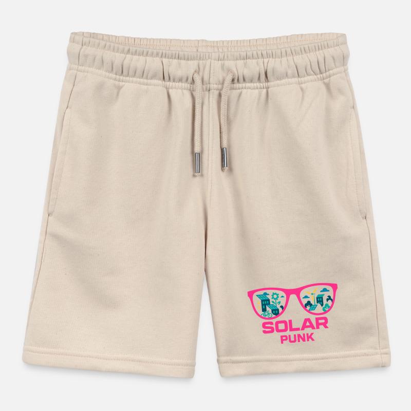 Solarpunk Vision Kids Organic Sweat Shorts by Stanley/Stella