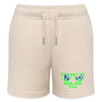 Solarpunk Vision - Kinder Organic Joggingshorts Mini Bolter von Stanley/Stella - Natur - Vorne
