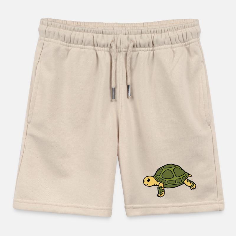 Turtle Turtles Kids Organic Sweat Shorts by Stanley/Stella
