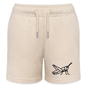 sauterelle - Short de jogging enfant bio Stanley/Stella - écru doux - Devant