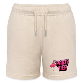 Fête du flamant rose - Short de jogging enfant bio Stanley/Stella - écru doux - Devant
